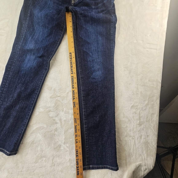 Something Elsa Jeans Women’s 28 Mid RiseStraight Leg Stretch Denim Japan SKY03 - Picture 8 of 14